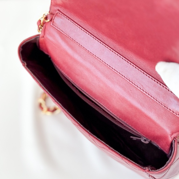 Vintage Chanel Burgundy Quilted Flap Tassel Bag - Picture 11 of 16